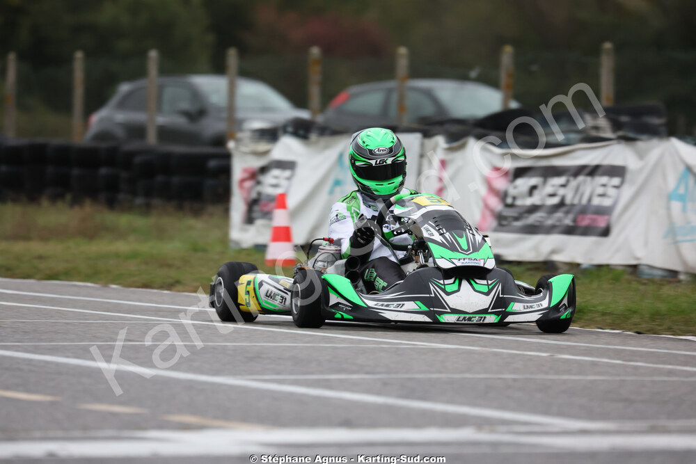 Yannick LECLERC — 25/10/2026 : 3ème manche du Challenge Jean-Claude Sanchez à Aigues-Vives 2026 — karting