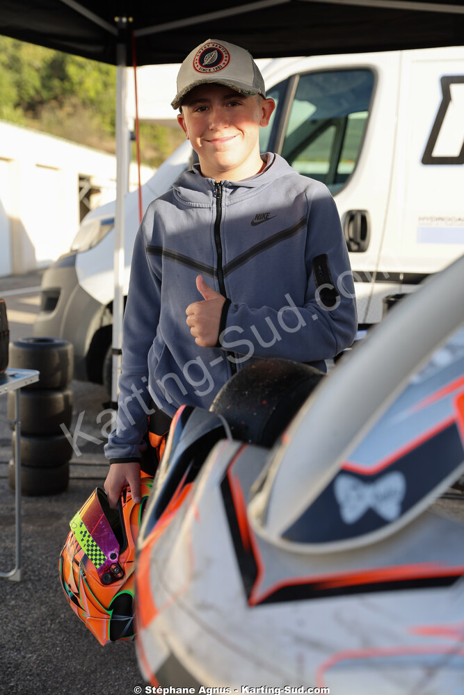 Raphaël TEISSIER — 25/10/2026 : 3ème manche du Challenge Jean-Claude Sanchez à Aigues-Vives 2026 — karting