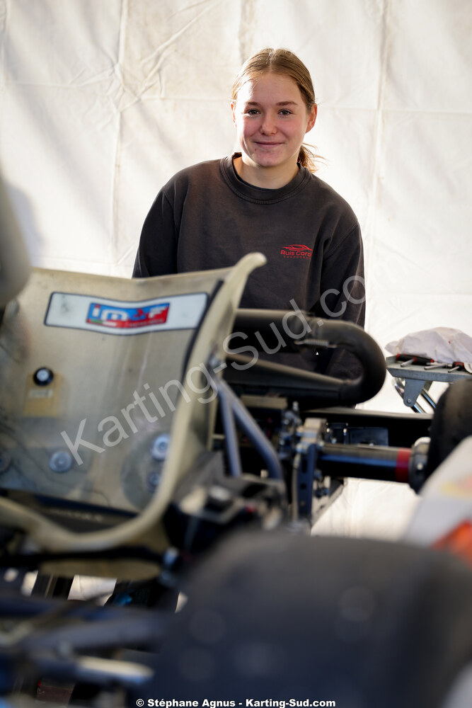 Charline CORDIER — 25/10/2026 : 3ème manche du Challenge Jean-Claude Sanchez à Aigues-Vives 2026 — karting