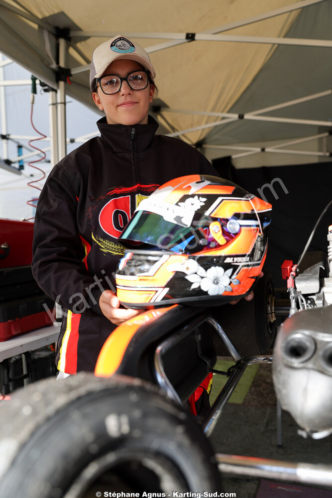 Alyssa DECARIS — 25/10/2026 : 3ème manche du Challenge Jean-Claude Sanchez à Aigues-Vives 2026 — karting