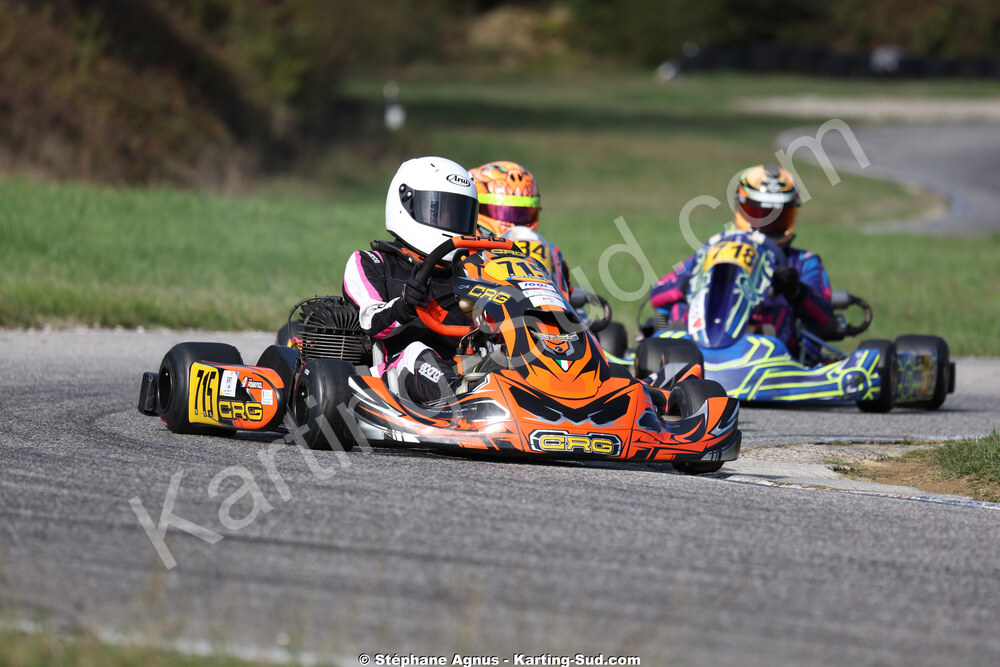 Lalie POMAYROL — 25/10/2026 : 3ème manche du Challenge Jean-Claude Sanchez à Aigues-Vives 2026 — karting