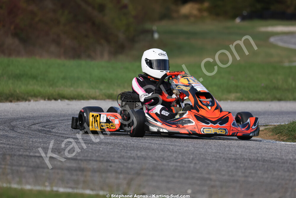 Lalie POMAYROL — 25/10/2026 : 3ème manche du Challenge Jean-Claude Sanchez à Aigues-Vives 2026 — karting