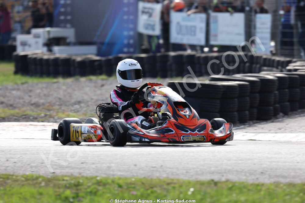 Lalie POMAYROL — 25/10/2026 : 3ème manche du Challenge Jean-Claude Sanchez à Aigues-Vives 2026 — karting