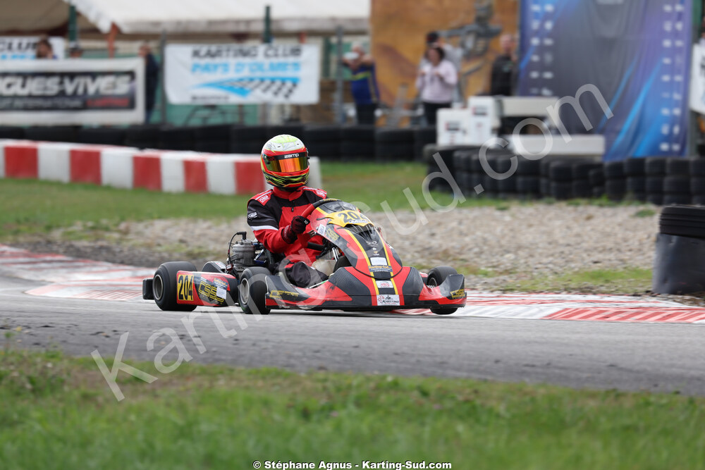Vincent REBBERT — 25/10/2026 : 3ème manche du Challenge Jean-Claude Sanchez à Aigues-Vives 2026 — karting