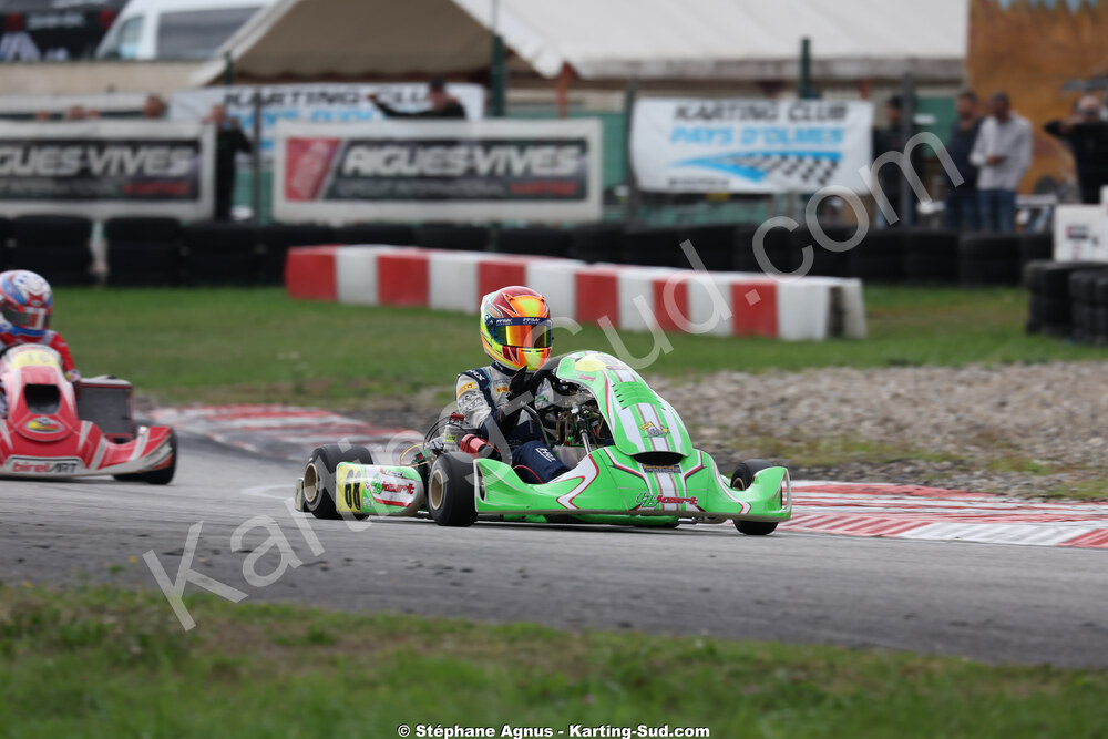 Paul GLEIZE — 25/10/2026 : 3ème manche du Challenge Jean-Claude Sanchez à Aigues-Vives 2026 — karting